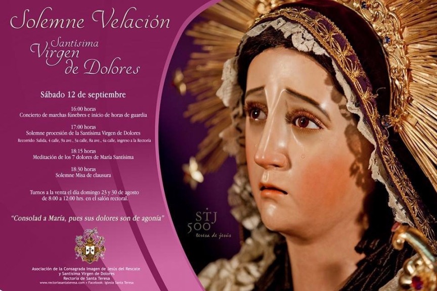 Velacion Virgen Dolores Santa Teresa