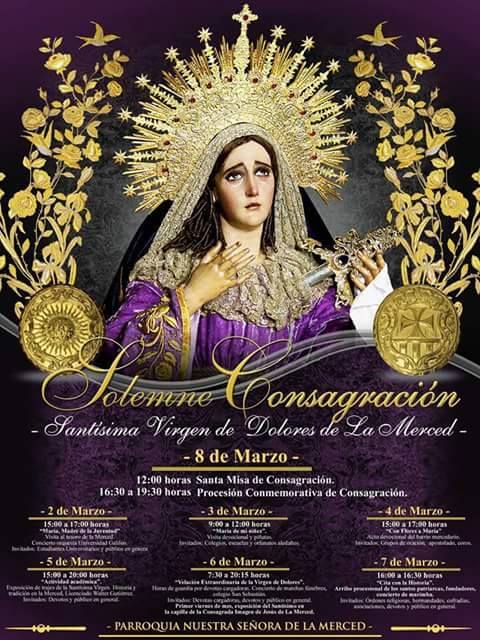 Consagracion Virgen de Dolores La Merced