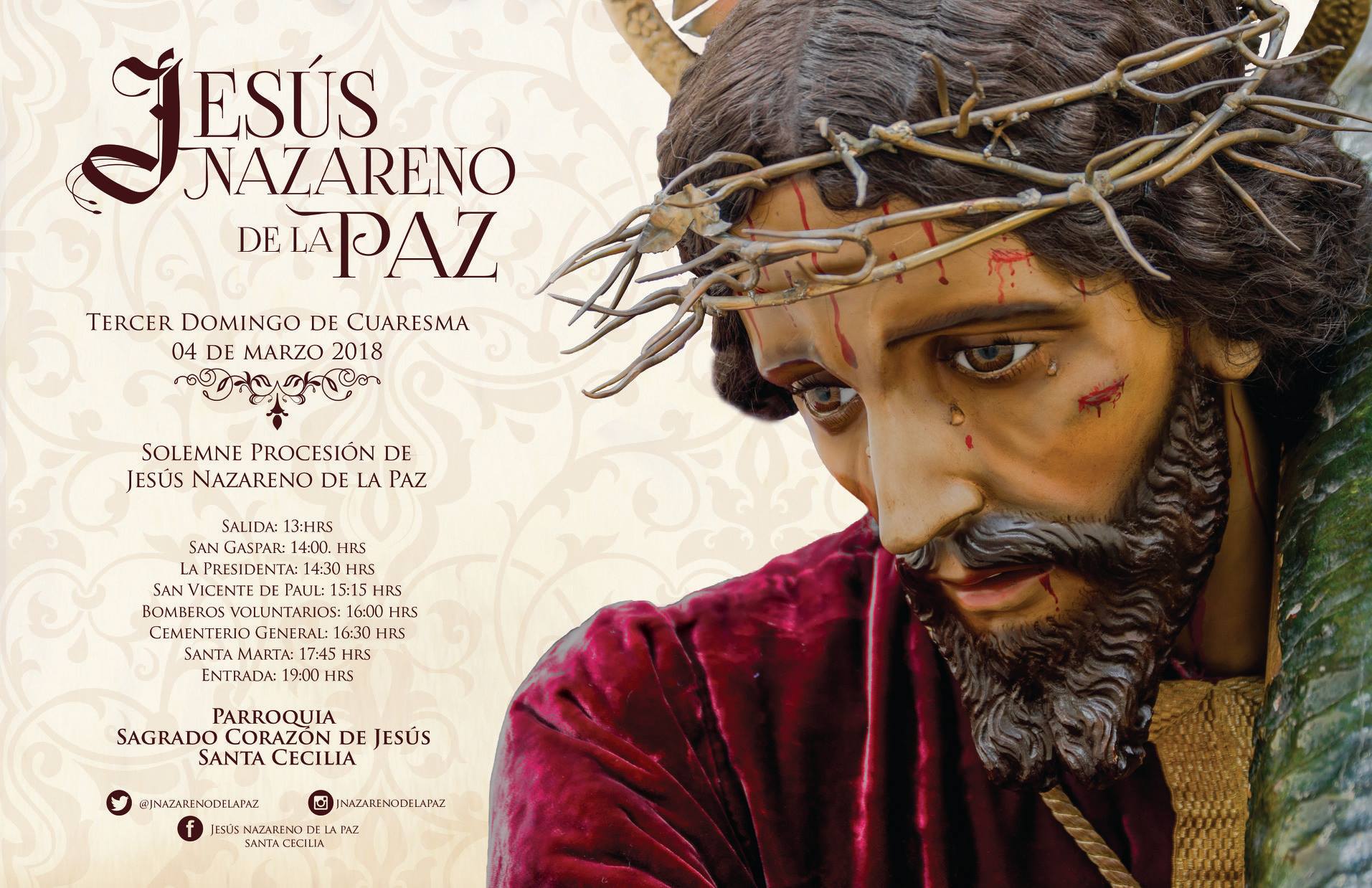 Afiche Jesus Santa Cecilia