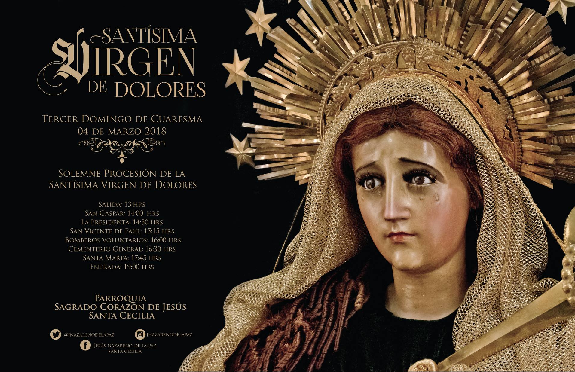 Afiche Jesus Santa Cecilia