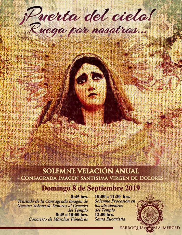 Velacion Virgen de Dolores La Merced