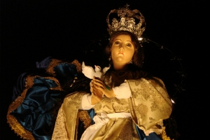 Procesión de la Virgen de Inmaculada Concepción Santa Catalina Pínula