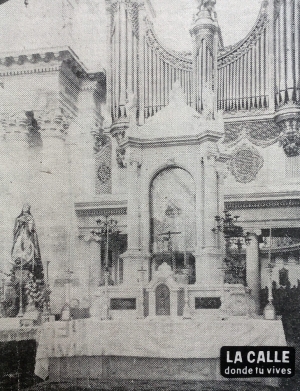 Altar Mayor de Catedral Metropolitana antes de los Terremotos de 1917-1918