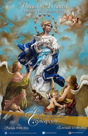 [Afiche] Procesión Infantil Inmaculada Concepción Catedral Metropolitana