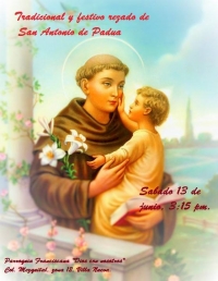 Festividad y Rezado de San Antonio de Padua Parroquia Franciscana &quot;Dios con Nosotros&quot;