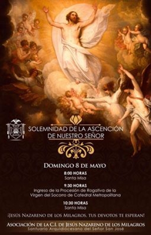 La Virgen del Socorro de Catedral Metropolitana visitara San Jose en el Domingo de la Ascensión