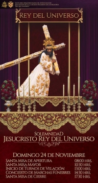 [Afiche] Actividades a realizarse en al Solemnidad de Rey del Universo del Templo de San Jose