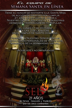 Santa Eucaristía Acción de Gracias Semana Santa en Línea Templo de Santo Domingo