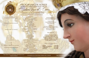 Recorrido Procesional y Programa de Sones y Alabados para el Rezado de la Virgen del Carmen del Templo de Santa Teresa