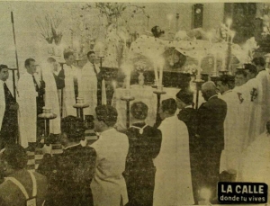 [Fotografía Antigua] Velación del Señor Sepultado de la Recolección de 1956