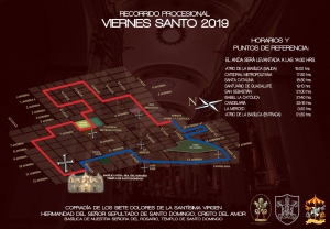 Nuevo Recorrido Procesional del Señor Sepultado de Santo Domingo  2019