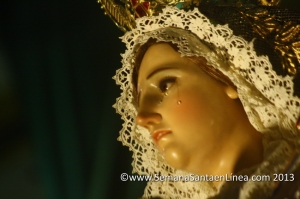 Procesión Velación C.I. Virgen de Soledad, Templo El Calvario, Reina de La Paz