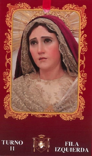 Alegoría del Anda, Turno Ordinario y Programa de Marchas de la CI Santísima Virgen de Dolores, Reina del Domingo de Ramos
