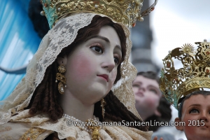 Procesión de Nuestra Señora del Carmen de la Rectoria Nuestra Señora del Carmen zona 1