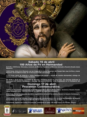Actividades a realizarse por el centenario de la Hermandad de Jesús Nazareno de San Juan de Dios, Quetzaltenango