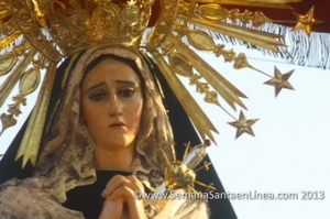 Procesión de Velación de la Consagrada Imagen de la Santisima Virgen de Soledad del Templo de La Recolección