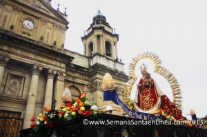 Procesión Nuestra Señora del Santisimo Rosario, Templo de Santo Domingo