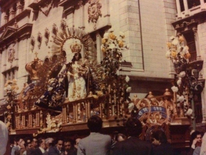 Fotografia de 1984 de la Virgen del Rosario