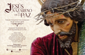 [Afiche] Procesión de Jesús Nazareno de la Paz y Virgen de Dolores Parroquia Sagrado Corazón de Jesús Santa Cecilia Don Bosco